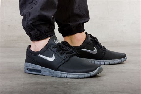 nike herren sb stefan janoski max l grau leder|nike sb janoski stockx.